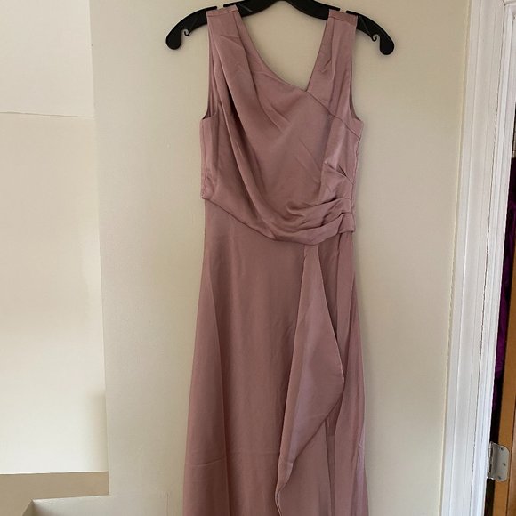 Bhldn Pink Silk Alston Dress 